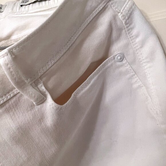 ECU - 16R - JJILL White Denim Jeans Authentic Fit Slim Leg - Picture 3 of 5